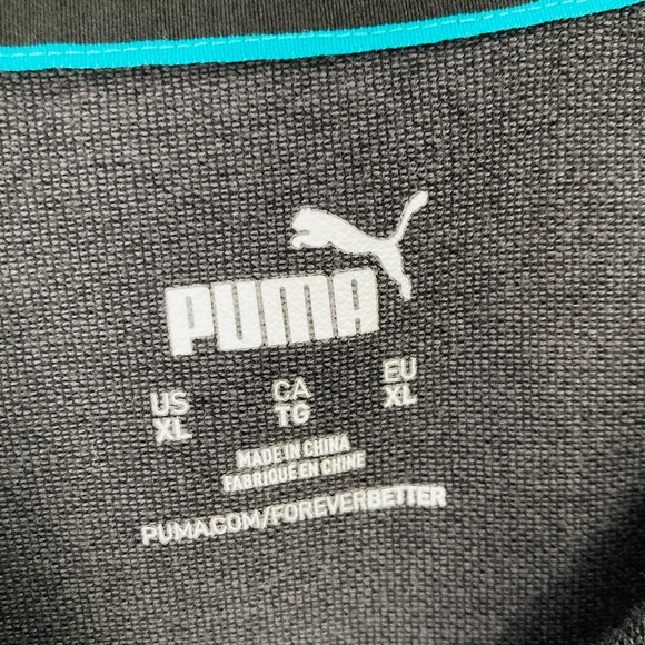 Puma Mercedes AMG Polo Shirt Mens XL Gray Petronas Formula One Team Zip - Picture 3 of 11